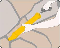 Vorel Výtlačná spárovací pistole zahnutá hubice