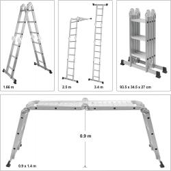 Vorel Žebřík MULTIFUNKČNÍ 4x3