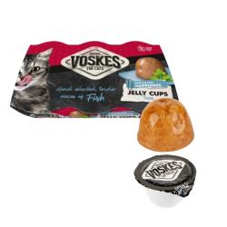 Voskes Cat jelly cups želatinové košíčky s tuňákem 6 x 25 g Voskes Cat jelly cups želatinové košíčky s tuňákem 6 x 25 g