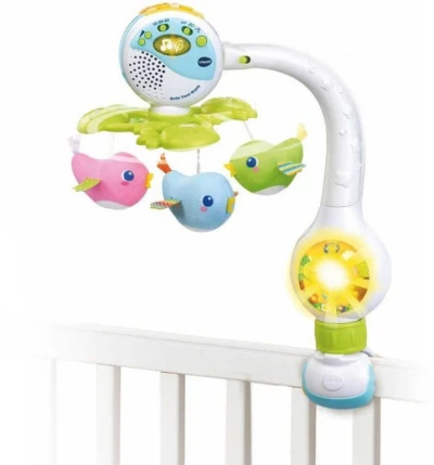 Vtech Baby zpívající kolotoč 3v1 s ptáčky na baterie Světlo Zvuk CZ pro miminko