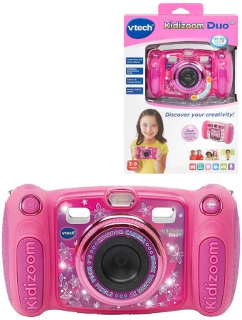 Vtech Kidizoom Duo dětský fotoaparát růžový s efekty na baterie Světlo Zvuk