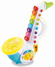 Vtech Kouzelný naučný baby saxofon na baterie CZ Světlo Zvuk