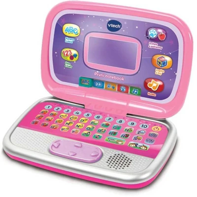 Vtech První notebook dětský zábavný počítač s aktivitami na baterie růžový CZ Zvuk Vtech První notebook dětský zábavný počítač s aktivitami na baterie růžový CZ Zvuk