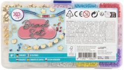 Výroba šperků dětský kreativní set navlékací korálky se zlatými přívěsky