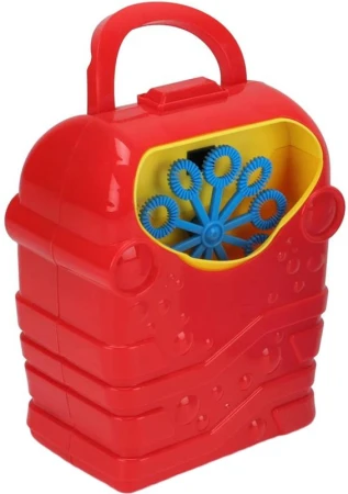 Výrobník bublin automatický červený bublifukovač s náplní 113ml na baterie Výrobník bublin automatický červený bublifukovač s náplní 113ml na baterie