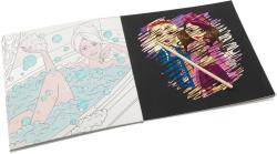 Vyškrabovací obrázky Dívčí kreativní sešit 12 obrázků se škrabacím perem