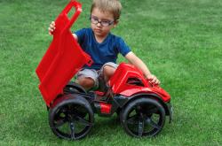 Wader Auto nákladní Maximus baby sklápěč 58cm velká kola červený