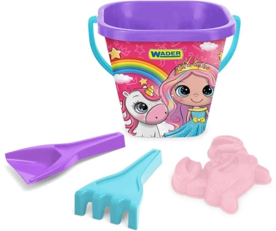Wader Baby set na písek kyblík se 2 nástroji a doplňkem 2 druhy