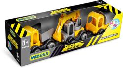 Wader Kid Cars auto baby stavební 10cm set 3ks v krabici plast