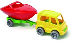 Wader Kid Cars Set 2 dopravní prostředky s přívěsem 24cm různé druhy