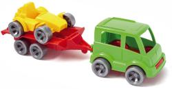 Wader Kid Cars Set 2 dopravní prostředky s přívěsem 24cm různé druhy