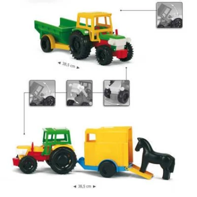 Wader Traktor s vlečkou plastový 2 druhy 35001