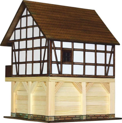 Walachia Hrázdený špýchár W37 Hobby Kit DREVENÁ (stavebnica)