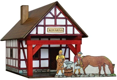 Walachia Kovárna hrázděná W38 Hobby Kit DŘEVĚNÁ (stavebnice)