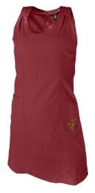 Warmpeace FRIDAY BETTER šaty POUZE S dark red brown - tm.červená (VÝPRODEJ)