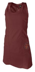 Warmpeace FRIDAY BETTER šaty POUZE XXL dark red brown - tm.červená (VÝPRODEJ)