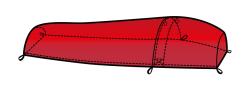 Warmpeace SURVIVAL BAG SINGLE mars red