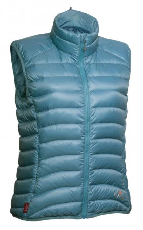 Warmpeace SWAN LADY dámska páperová vesta IBA L fresh blue/winter blue (VÝPREDAJ)