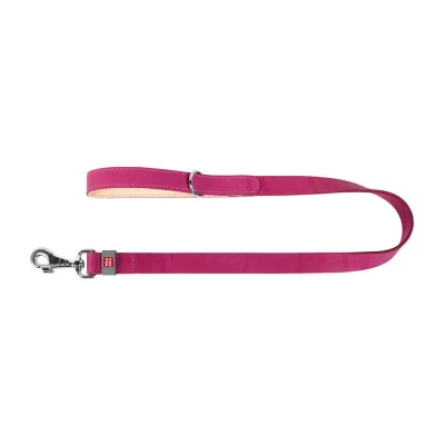 Waudog Classic růžové 25 mm x 122 cm kožené vodítko pro psy