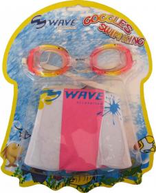 Wave Sada dětské plavecké brýle + nafukovací kruh Wave