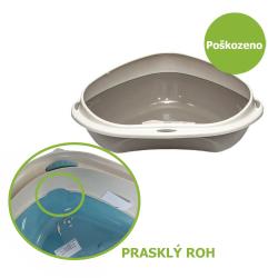 WC rohové malé Shuttle Corner - Prasklá hrana - %