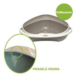 WC rohové malé Shuttle Corner - Prasklá hrana - %