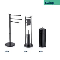 WC sada Swing, černá 22x77,5 cm