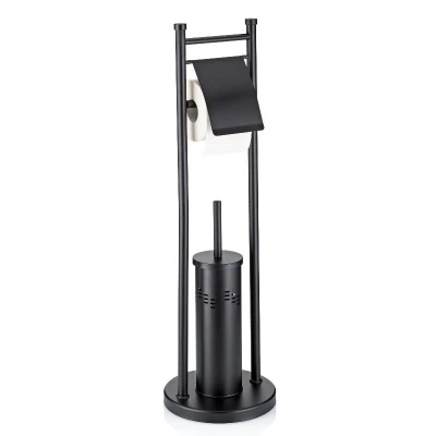 WC sada Swing, černá 22x77,5 cm