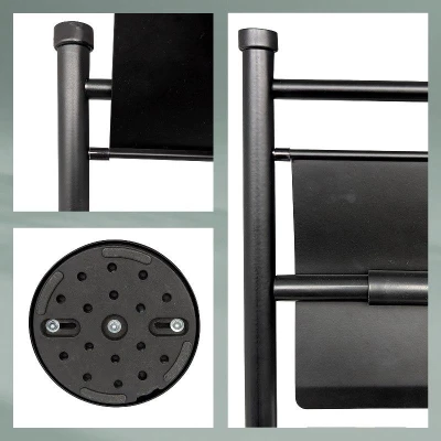 WC sada Swing, černá 22x77,5 cm