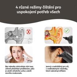 Wellife Elektrický čistič uší PURE WASH OME01 černý