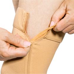 Wellife Kompresní stehenní punčochy FIT se zipem S-M tělové