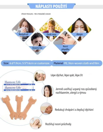 Wellife Náplasti proti chrápání NASAL STRIP 30 ks