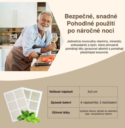 Wellife Náplasti proti kocovině 30 ks