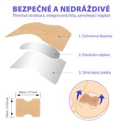 Wellife Náplasti proti zarůstání nehtů 100 ks