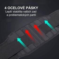 Wellife Samozahřívací masážní pás TOURMALINE, vel. XL