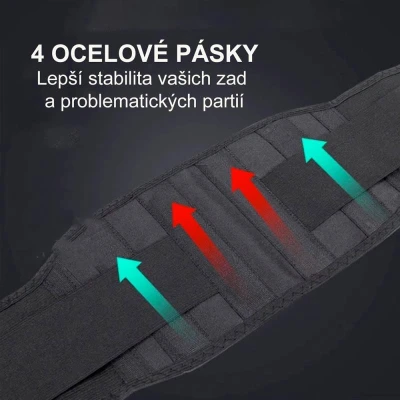 Wellife Samozahřívací masážní pás TOURMALINE