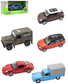 Welly Auto 11cm kovový model různé druhy v krabičce