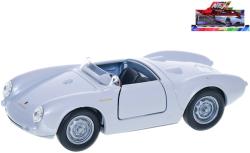 Welly Auto model Porsche 550 Spyder kov PB 12cm strieborné