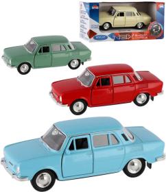 Welly Auto model Škoda 100 kov 11cm volný chod 1:34 různé barvy Welly Auto model Škoda 100 kov 11cm volný chod 1:34 různé barvy