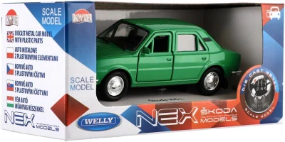 Welly Auto model Škoda 105L kov 11cm volný chod 1:34-9 4 barvy