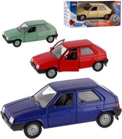 Welly Auto model Škoda Favorit kov 11cm volný chod 1:34 různé barvy Welly Auto model Škoda Favorit kov 11cm volný chod 1:34 různé barvy