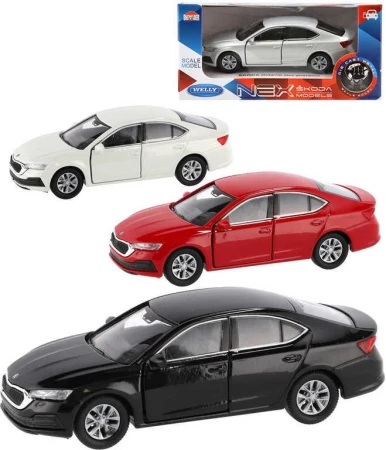 Welly Auto model Škoda Octavia kov 11cm volný chod 1:34 různé barvy Welly Auto model Škoda Octavia kov 11cm volný chod 1:34 různé barvy