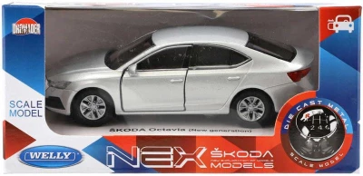 Welly Auto model Škoda Octavia kov 11cm voľný chod 1:34 rôzne farby