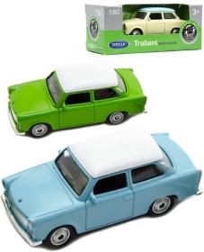 Welly Auto retro model Trabant 7cm volný chod 1:60 kov 3 barvy Welly Auto retro model Trabant 7cm volný chod 1:60 kov 3 barvy