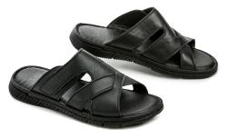 Wild 01675B černé pánské nazouváky