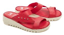 Wild 016935B červené dámske nazúvaky na klinčeku