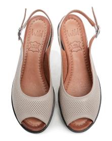 Wild 037738D béžová dámská letní obuv na klínku