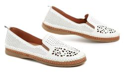 Wild 207V10135 bílé dámské mokasíny