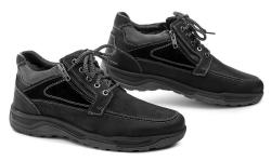 Wild W112 05 černé pánské zimní polobotky