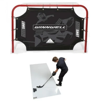 Winnwell 72" branka - užší + Winnwell Roll-Up (3000x1200x3mm) deska + WINNWELL 72 střelecká plachta
